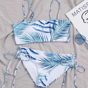 Tropical Print Bikini (M)✨